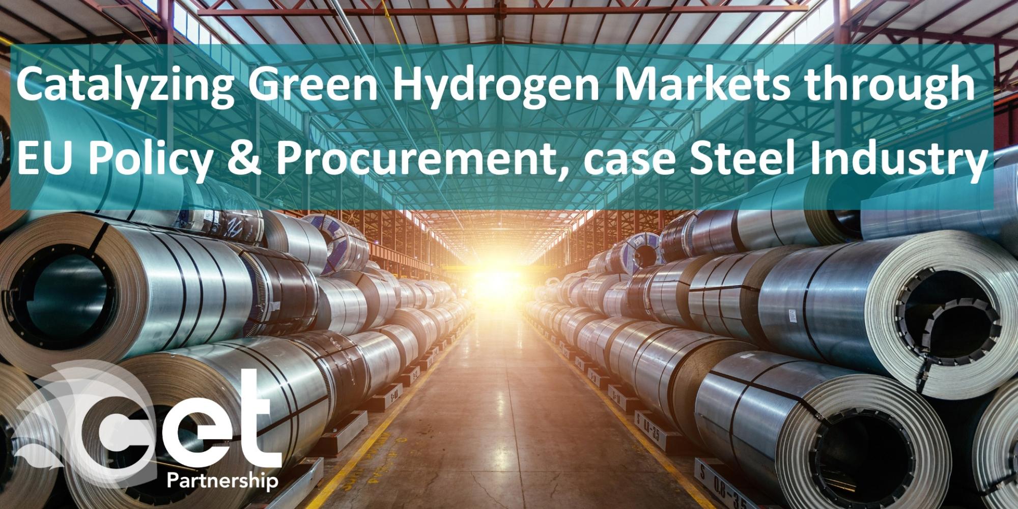 Catalyzing Green Hydrogen Markets through EU Policy & Procurement, case Steel Industry
